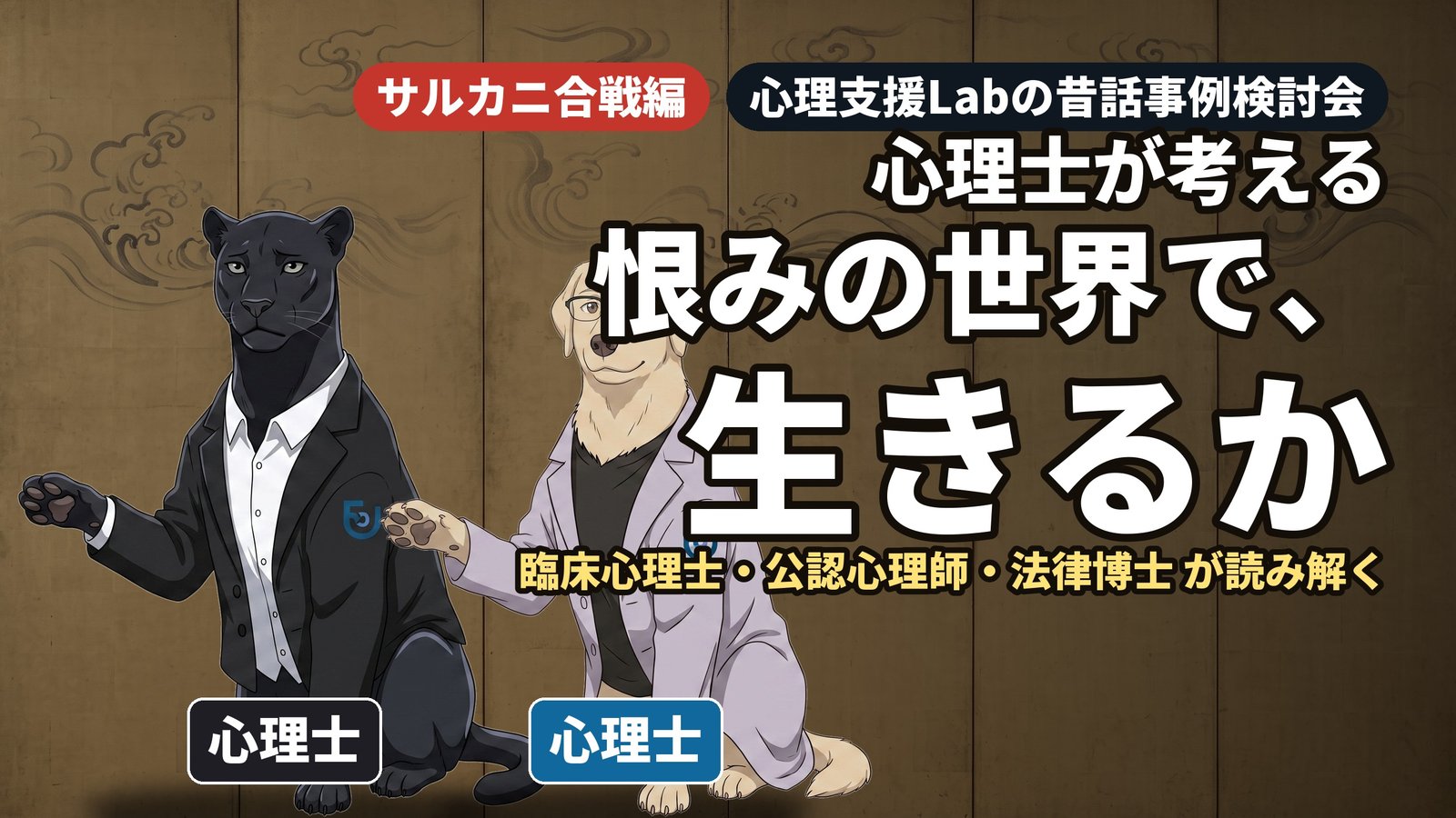 さるかに合戦を心理学で読む——恨みの世界で、生きるか(心理支援Labの昔話事例検討会 #2)